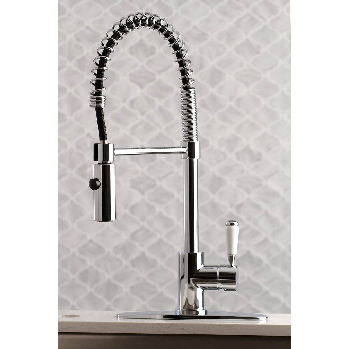 Gourmetier LS8777DPL Paris Single-Handle Pre-Rinse Kitchen Faucet