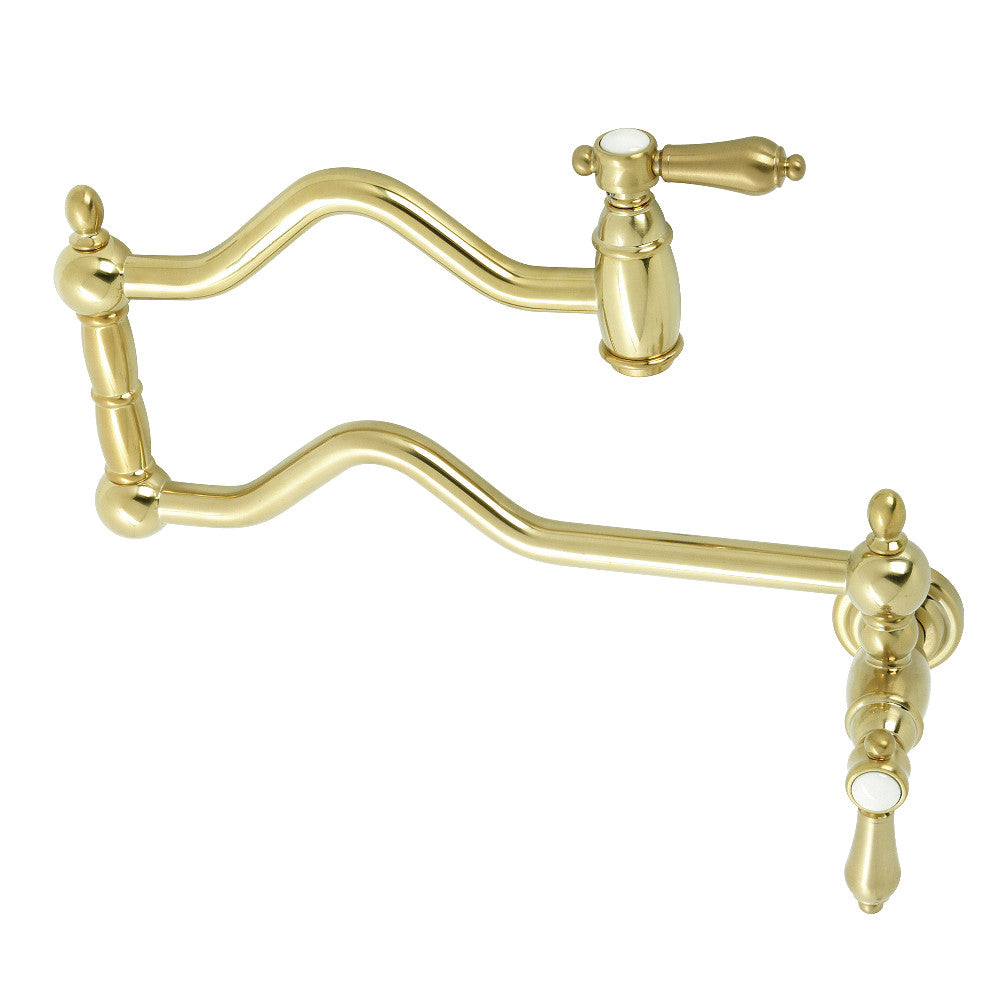 Kingston Brass KS2100BAL Heirloom Wall Mount Pot Filler
