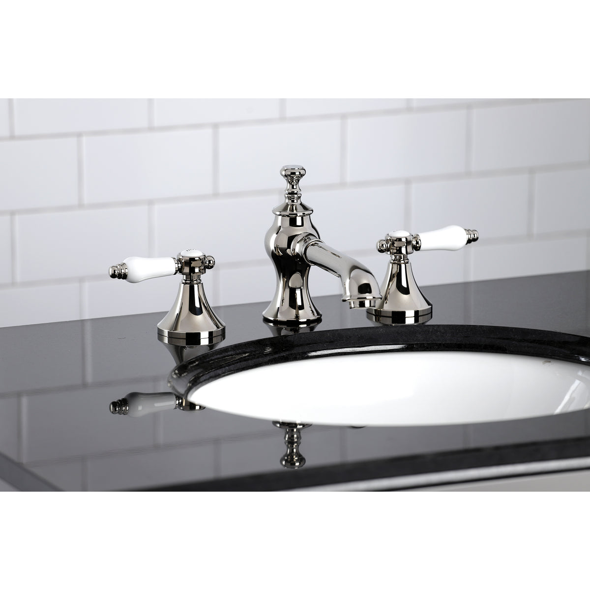 Kingston Brass KC7065BPL 8 in. Widespread Bathroom Faucet