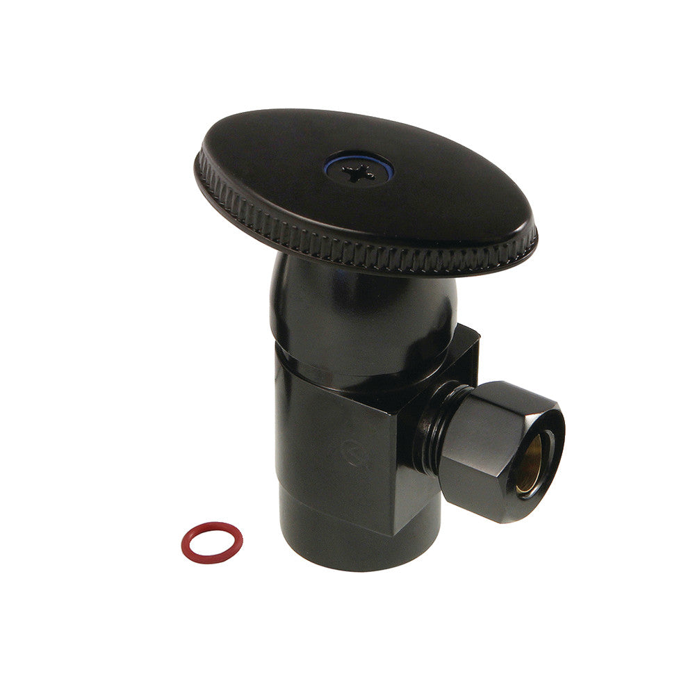 Kingston Brass 1/2"IPS x 3/8"O.D. Anti-Seize Quarter Turn Angle Stop