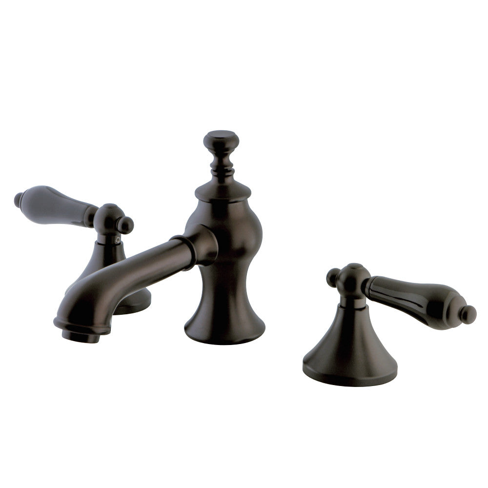 Kingston Brass KC7065PKL Duchess Widespread Bathroom Faucet with Brass Pop-Up