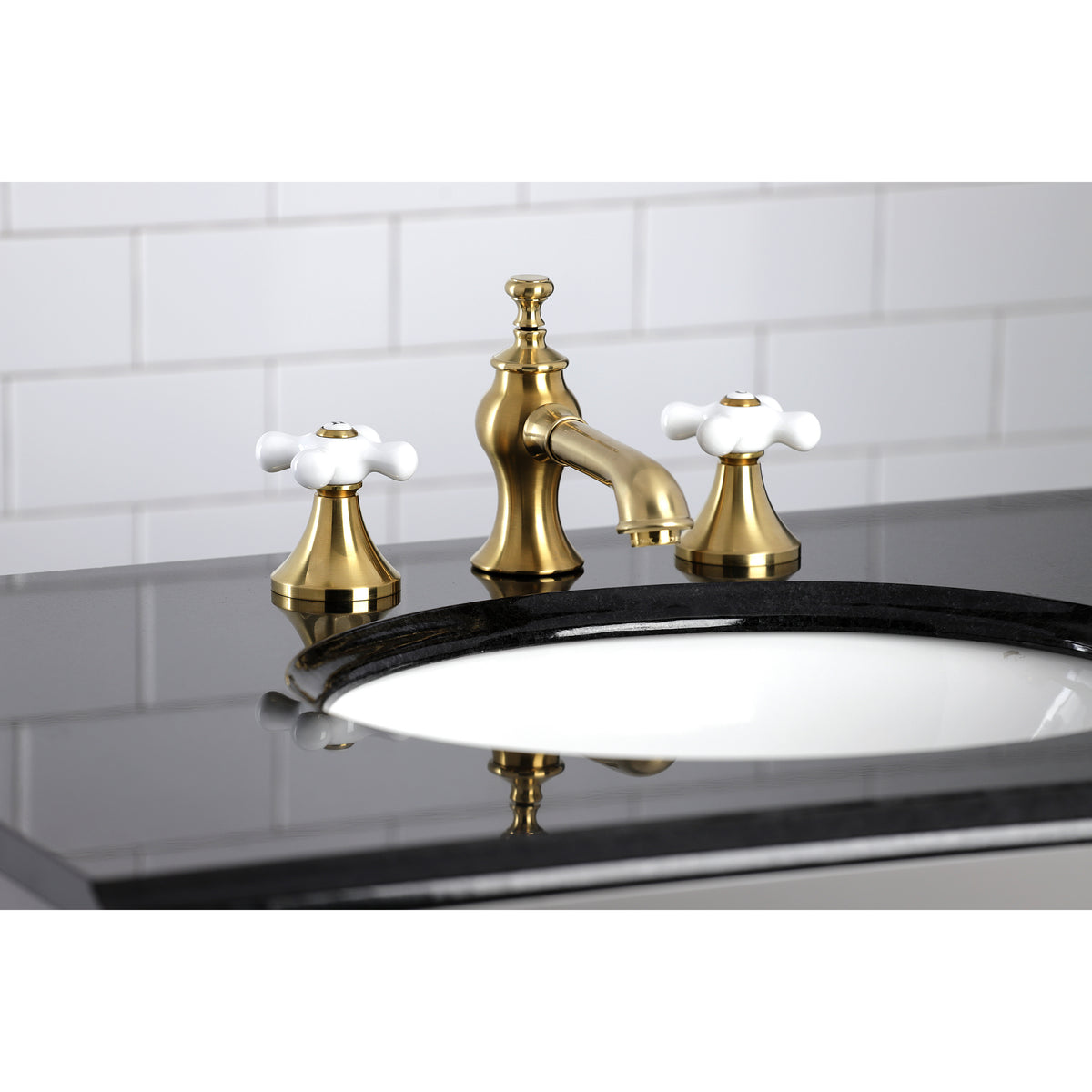 Kingston Brass KC7066PX Vintage 8 in. Widespread Bathroom Faucet