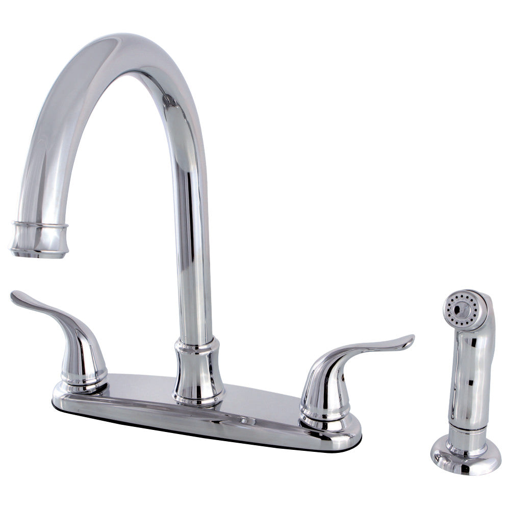Kingston Brass FB7795YLSP Yosemite 8-Inch Centerset Kitchen Faucet with Sprayer