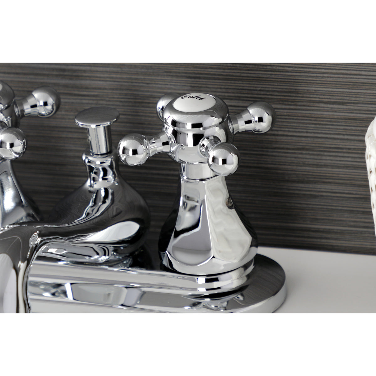 Kingston Brass KB608BX Metropolitan 4 in. Centerset Bathroom Faucet with Pop-Up Drain