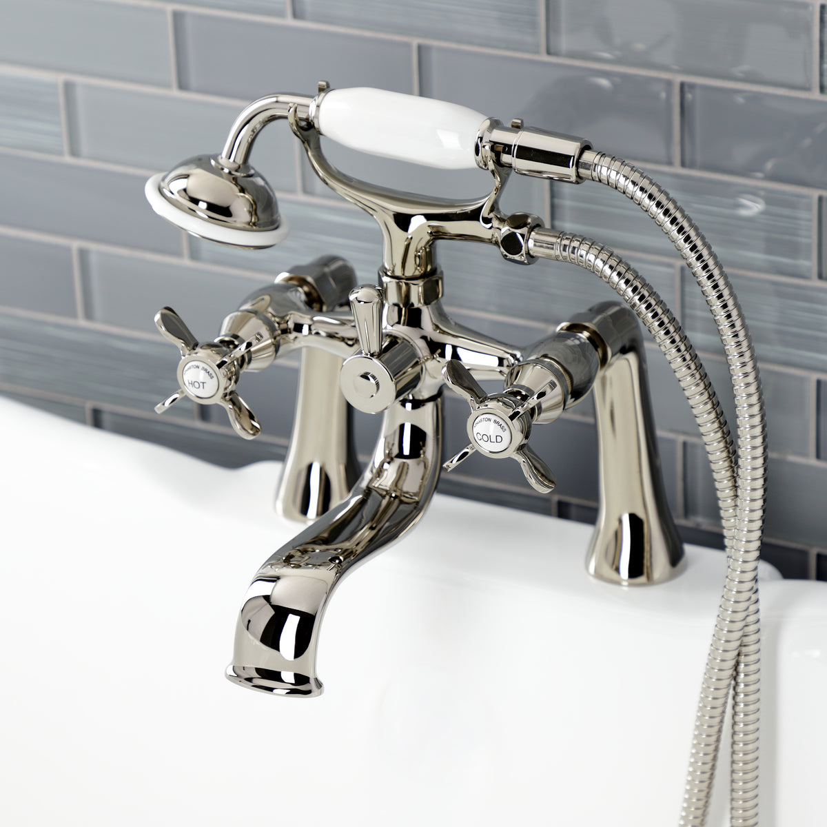 Essex Deck Mount Clawfoot Tub Faucet with Hand Shower