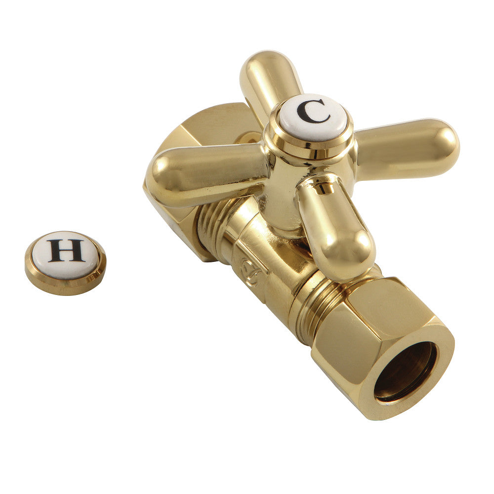 Kingston Brass 5/8" OD Comp X 1/2" OD Comp Straight Shut-Off Valve