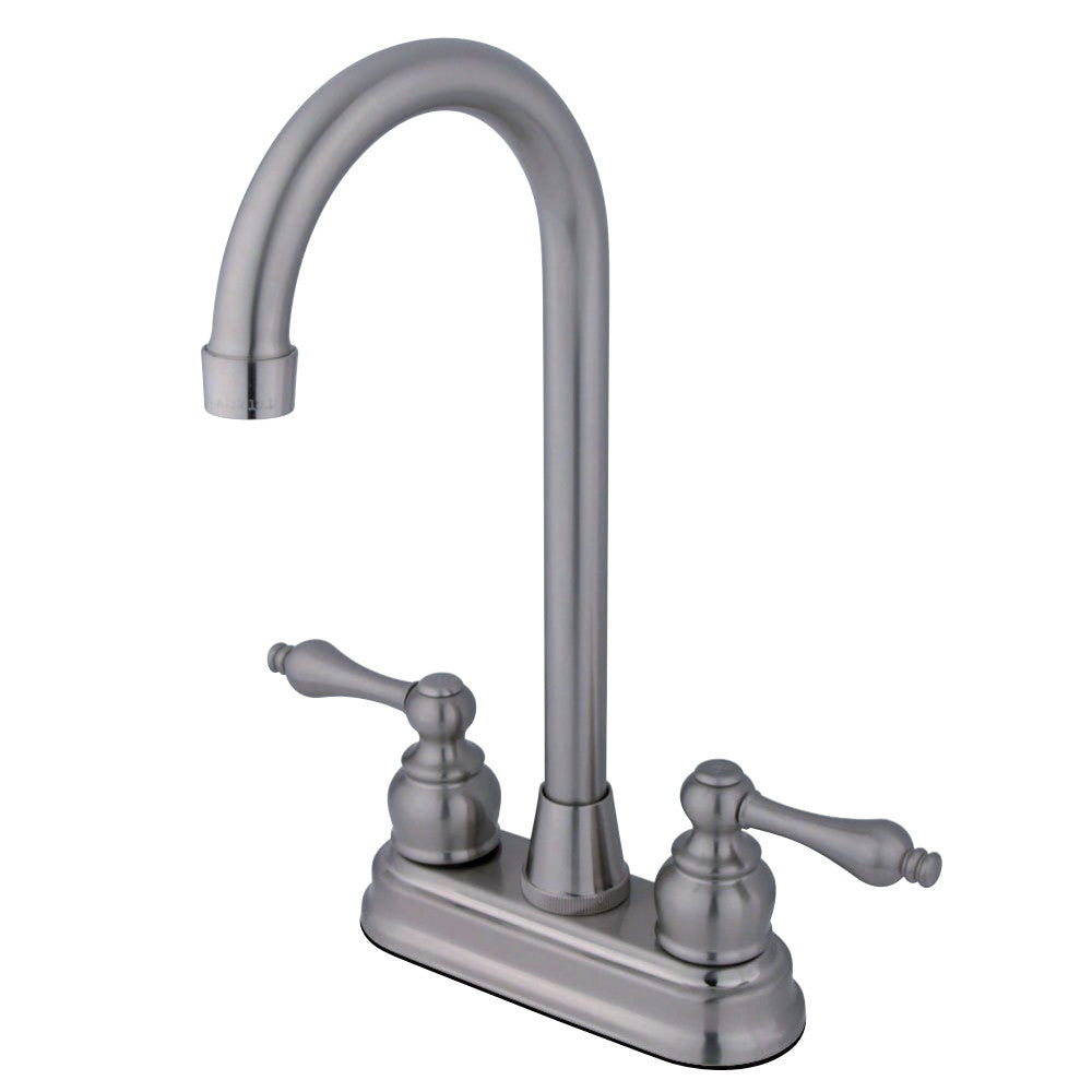Kingston Brass KB492AL Victorian 4" Centerset High Arch Bar Faucet
