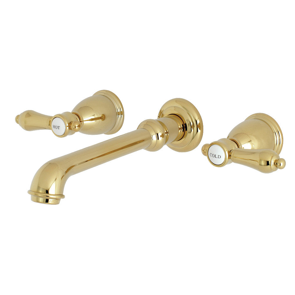 Kingston Brass KS7120BAL 8" Center Wall Mount Bathroom Faucet