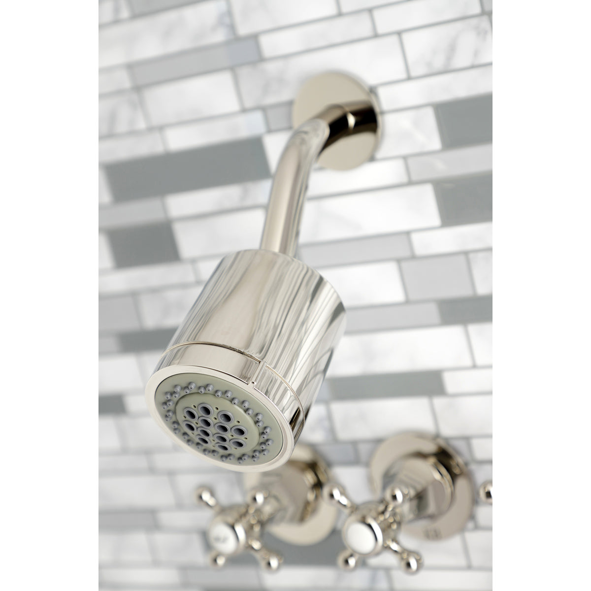 Metropolitan Three-Handle Tub and Shower Faucet