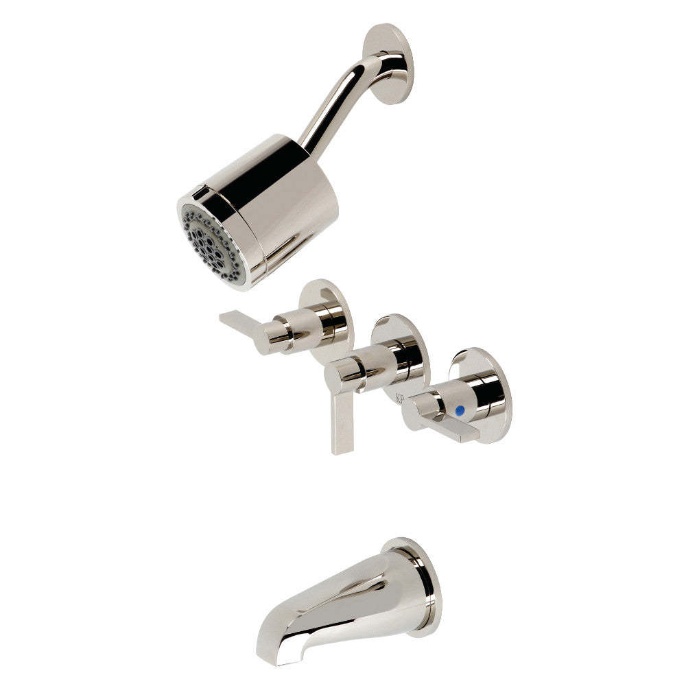 NuvoFusion Three-Handle Tub and Shower Faucet