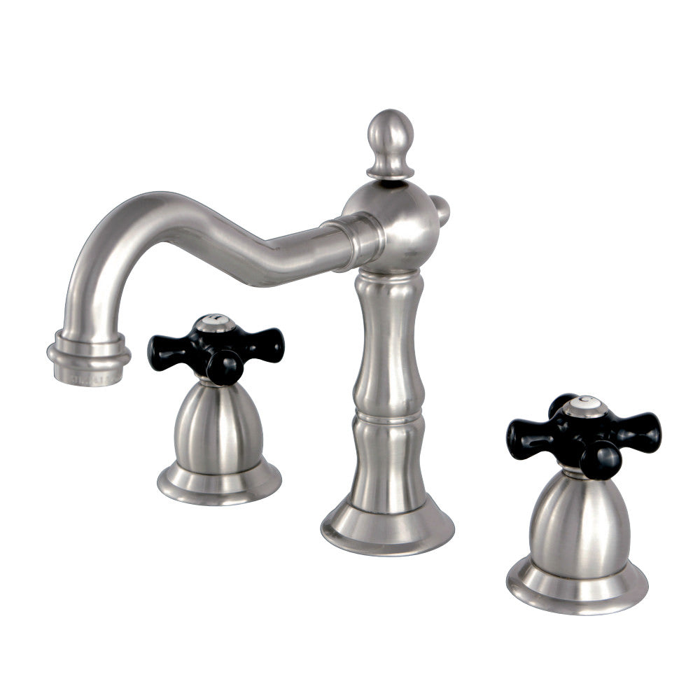 Kingston Brass KS1971PKX Duchess Widespread Bathroom Faucet with Brass Pop-Up