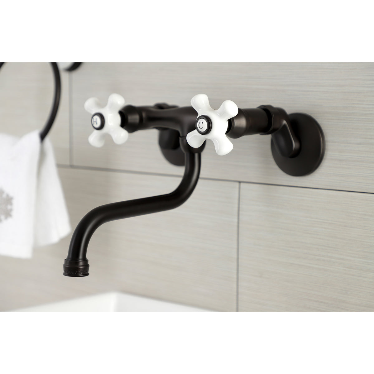 Kingston Brass KS616C Wall Mount Bathroom Faucet