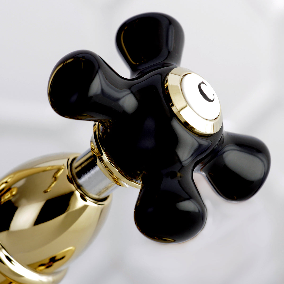 Kingston Brass KS1431PKX Duchess Two-Handle Bathroom Faucet with Brass Pop-Up and Cover Plate