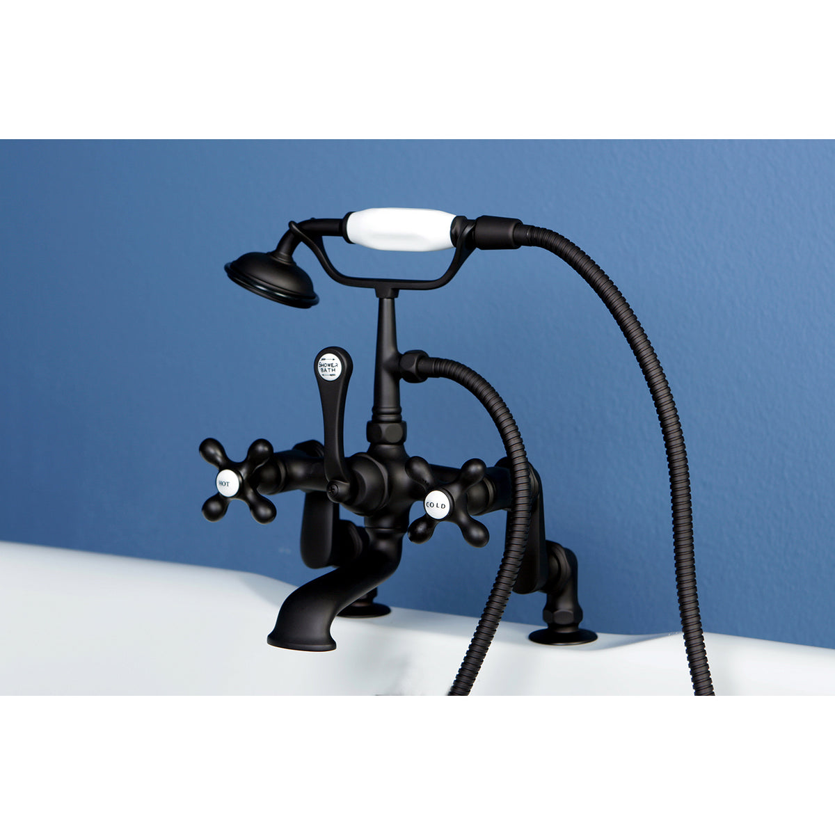 Vintage Adjustable Center Deck Mount Tub Faucet