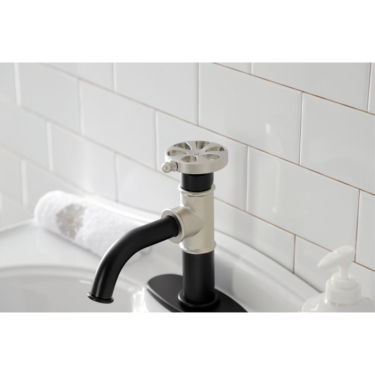 Kingston Brass KSD2824RX Belknap Single-Handle Bathroom Faucet with Push Pop-Up