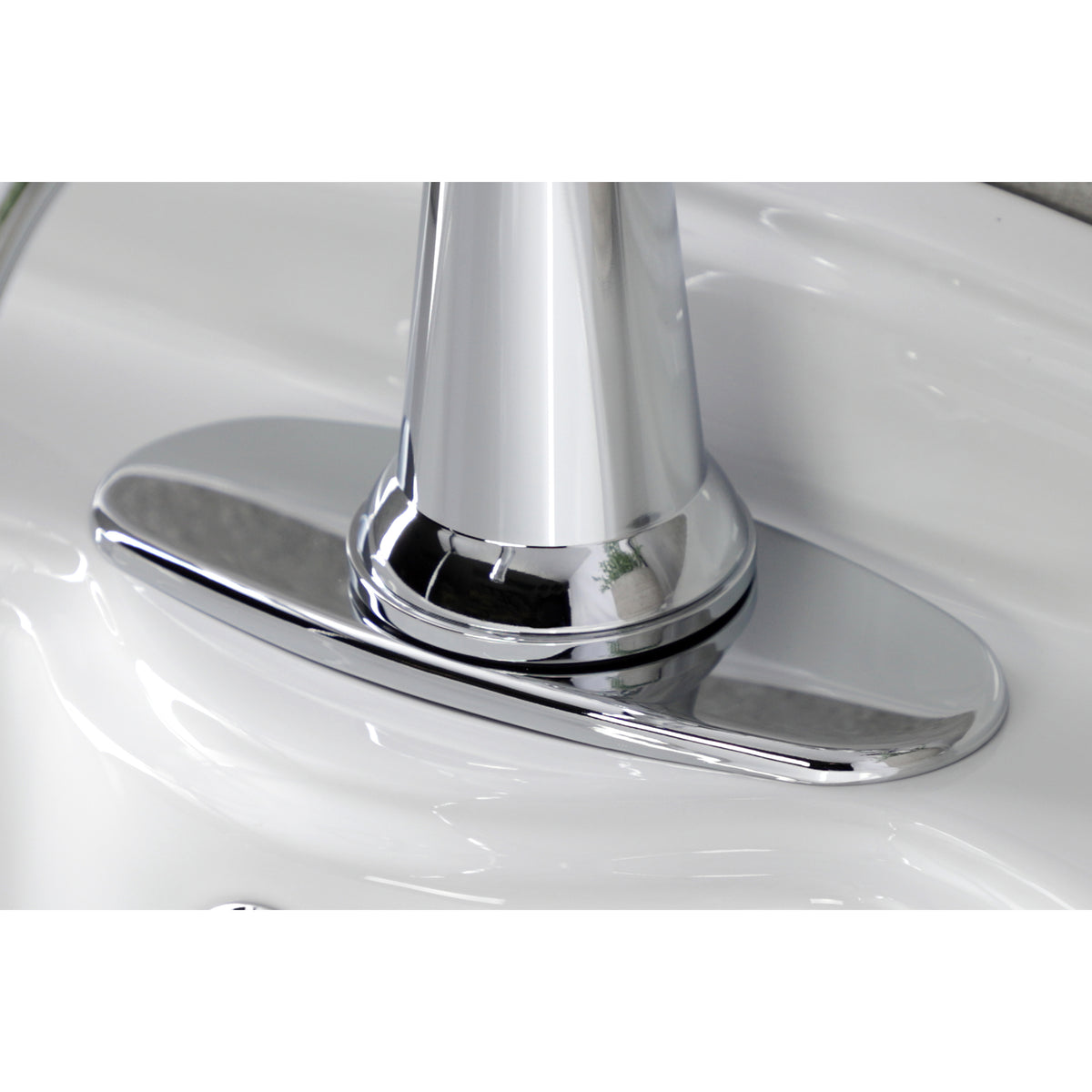 Kingston Brass KSD154KLCP Nautical Single-Handle Bathroom Faucet with Push Pop-Up