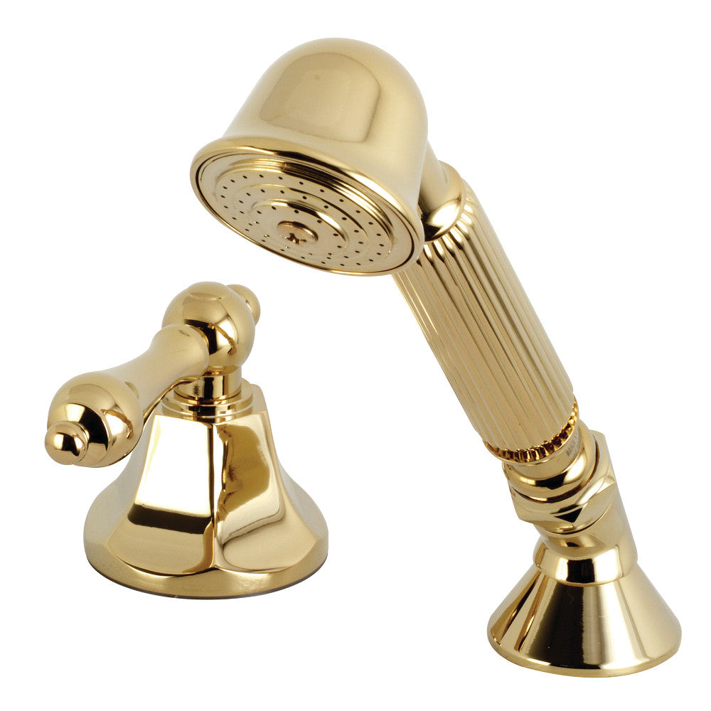 Kingston Brass Deck Mount Hand Shower with Diverter for Roman Tub Faucet