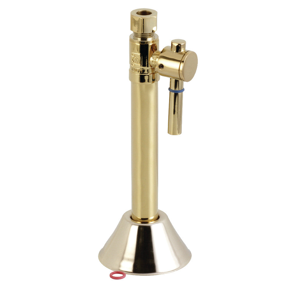 Kingston Brass 1/2" Sweat x 3/8" O.D. Comp Straight Shut-Off Valve with 5" Extension