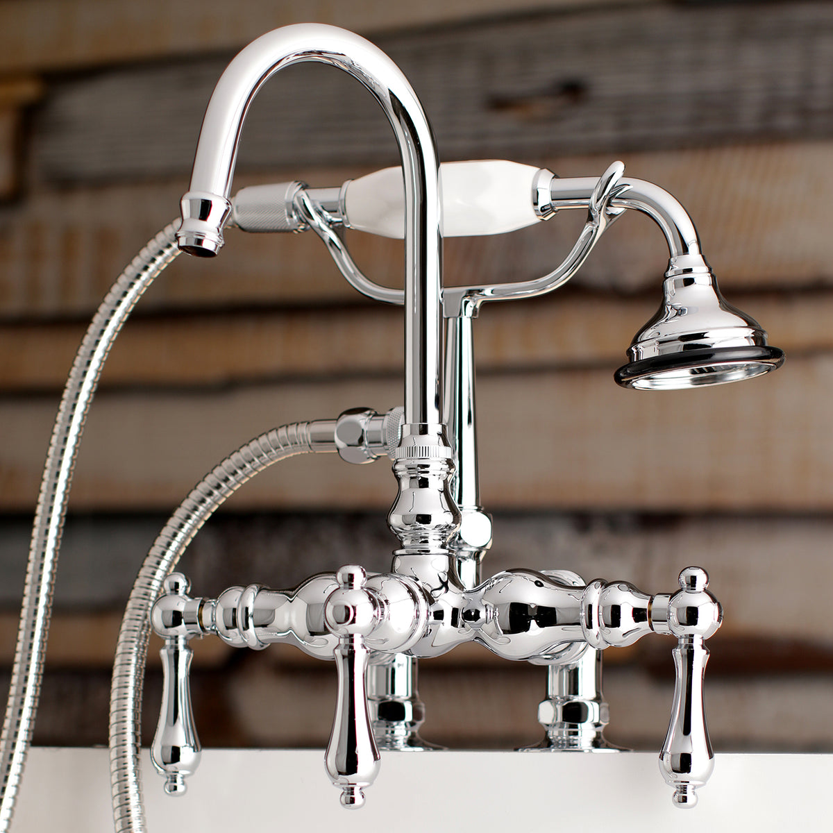 Aqua Vintage Clawfoot Tub Faucet with Hand Shower
