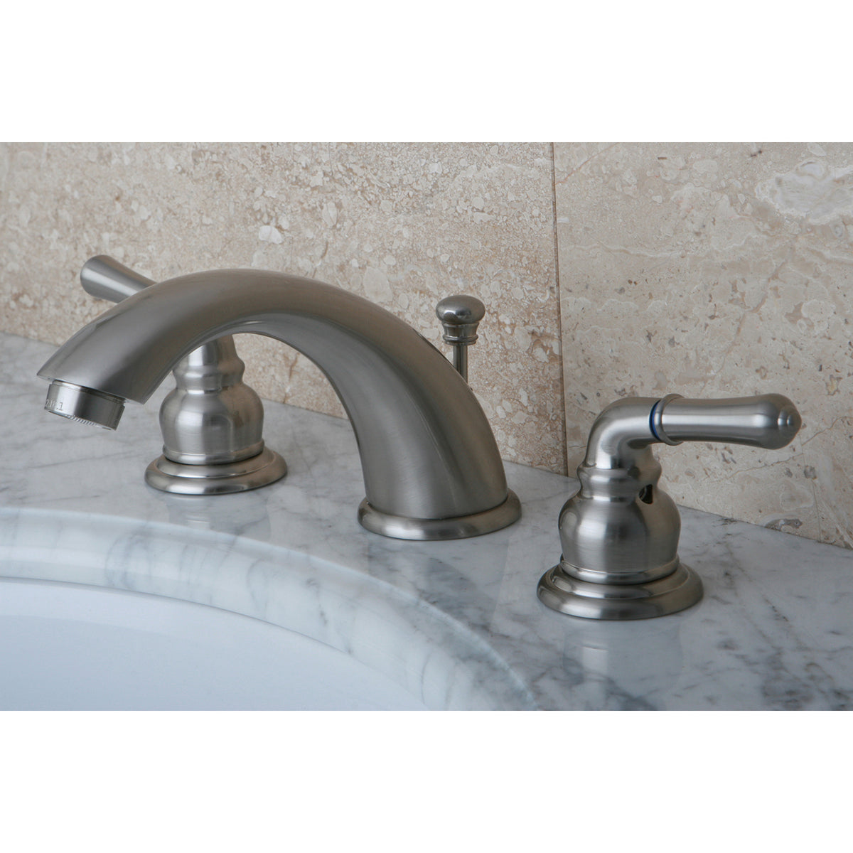 Kingston Brass KB963 Magellan Widespread Bathroom Faucet with Retail Pop-Up