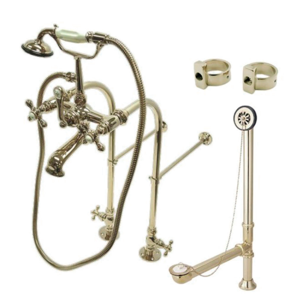 Vintage Freestanding Clawfoot Tub Faucet Combo