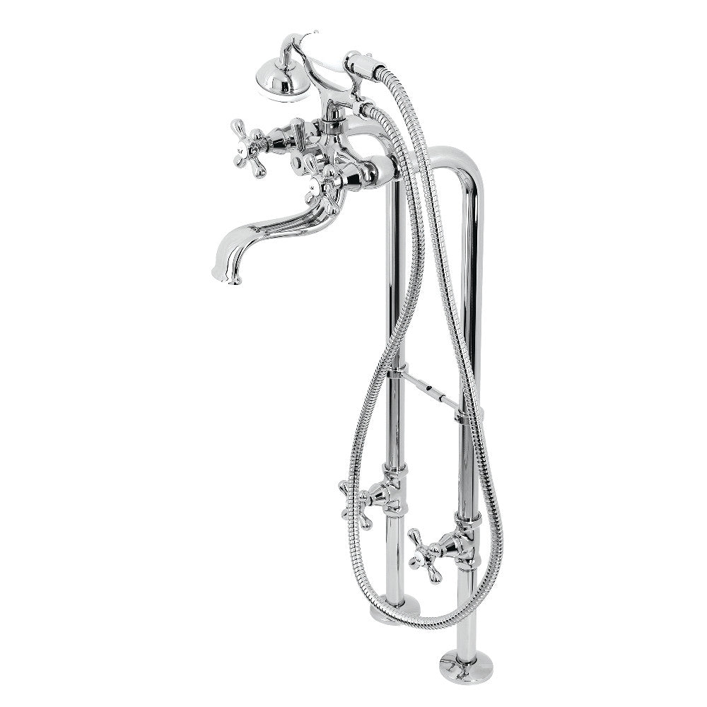 Kingston Freestanding Clawfoot Tub Faucet Package with Supply Line
