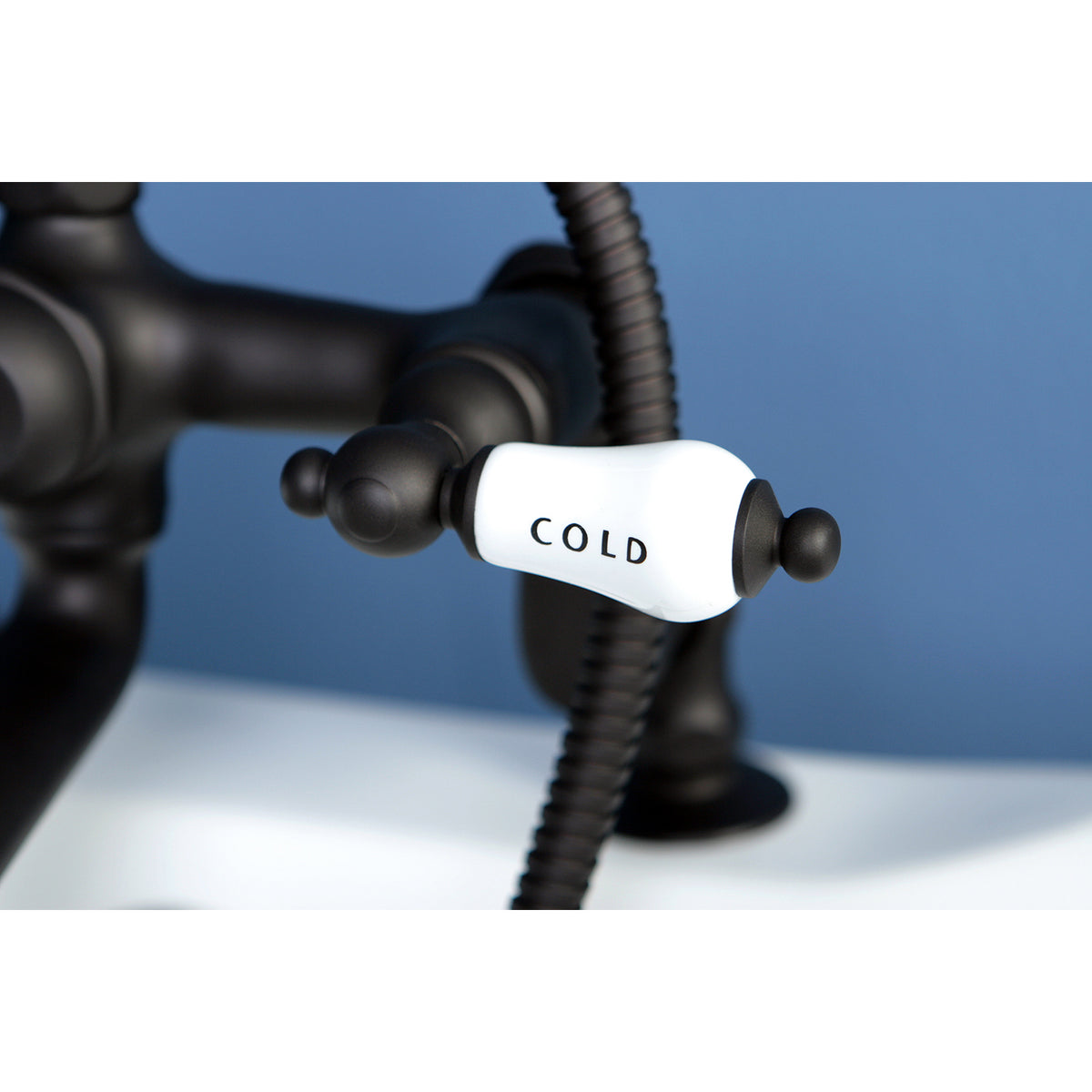 Vintage Adjustable Center Deck Mount Tub Faucet