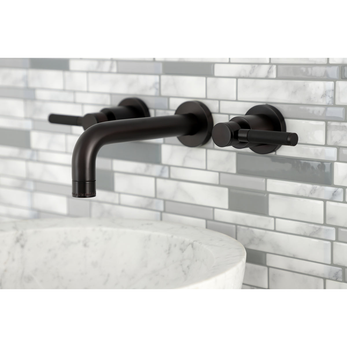 Kingston Brass KS8121DKL Kaiser 2-Handle Wall Mount Bathroom Faucet