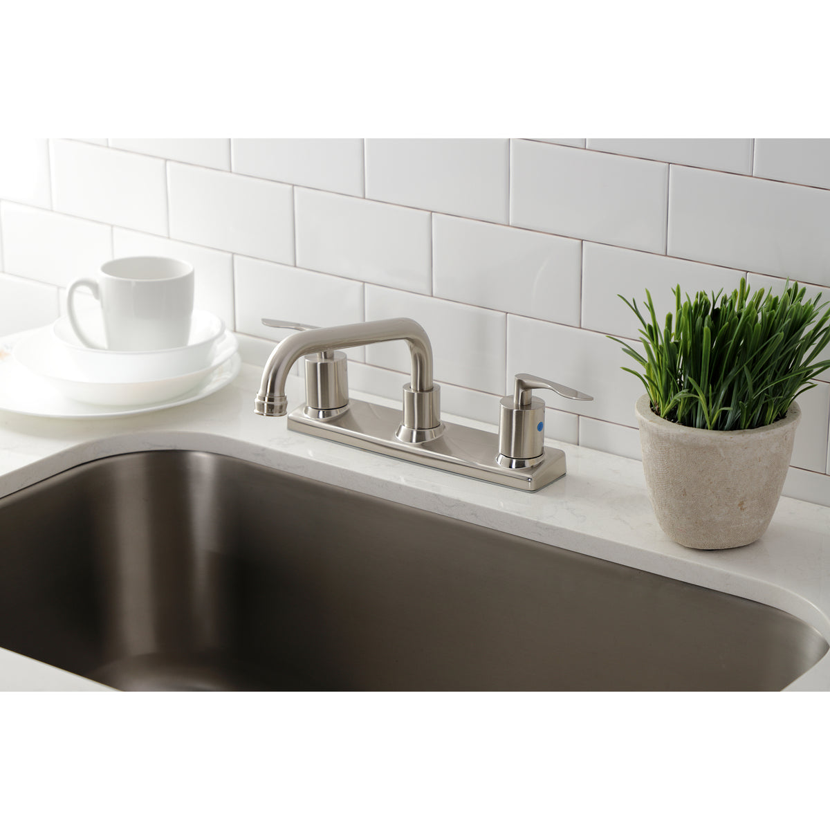 Kingston Brass FB2138SVL Serena Centerset Kitchen Faucet