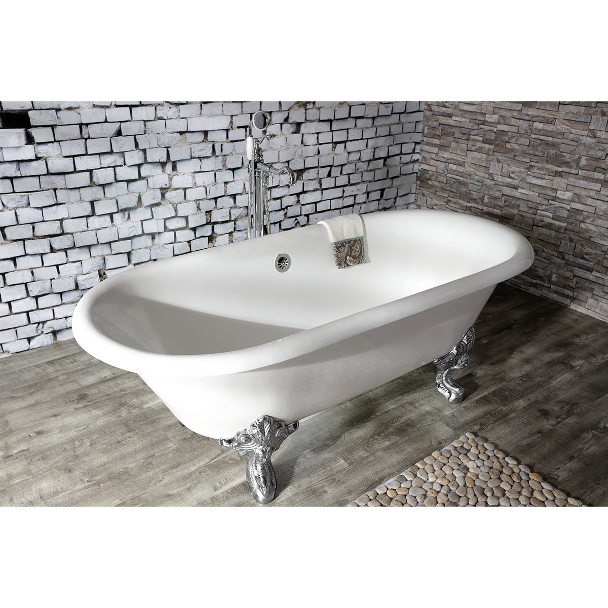 English Country Freestanding Tub Faucet with Hand Shower