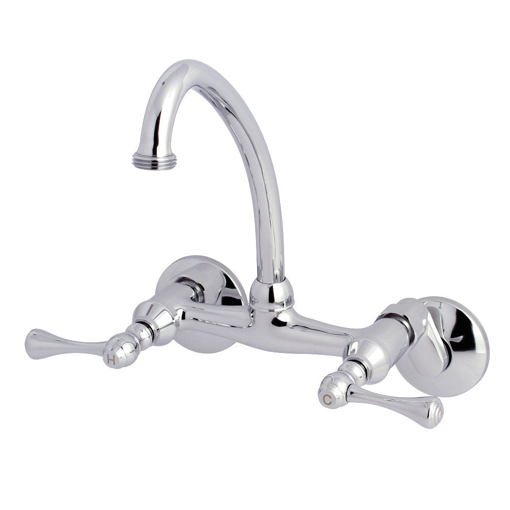 Kingston Brass KS374C Kingston Two Handle Wall Mount Laundry Faucet