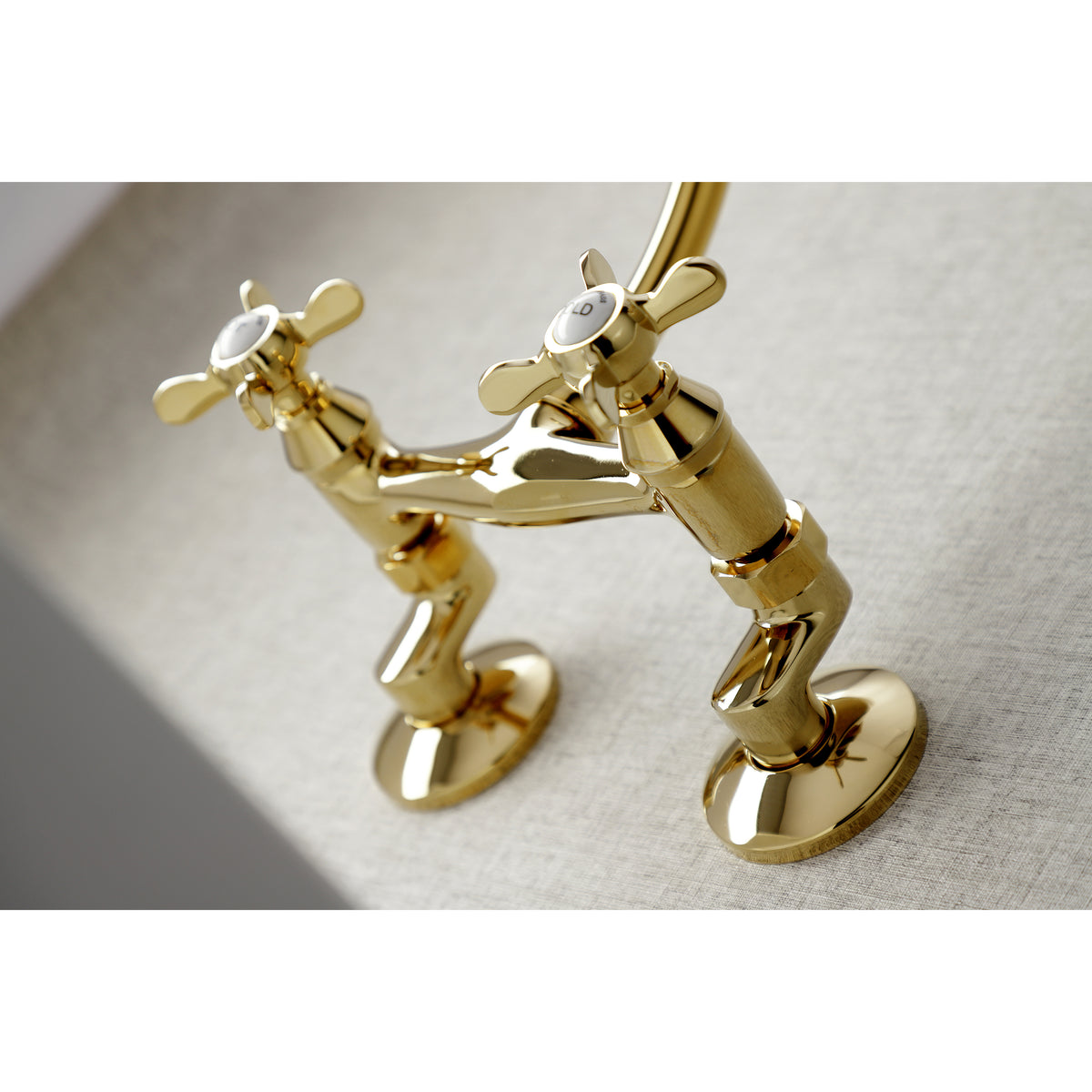 Kingston Brass KS114C Essex Two Handle Wall Mount Kitchen Faucet