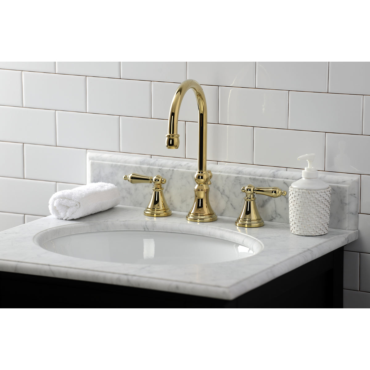 Kingston Brass KS2980AL Governor Widespread Bathroom Faucet