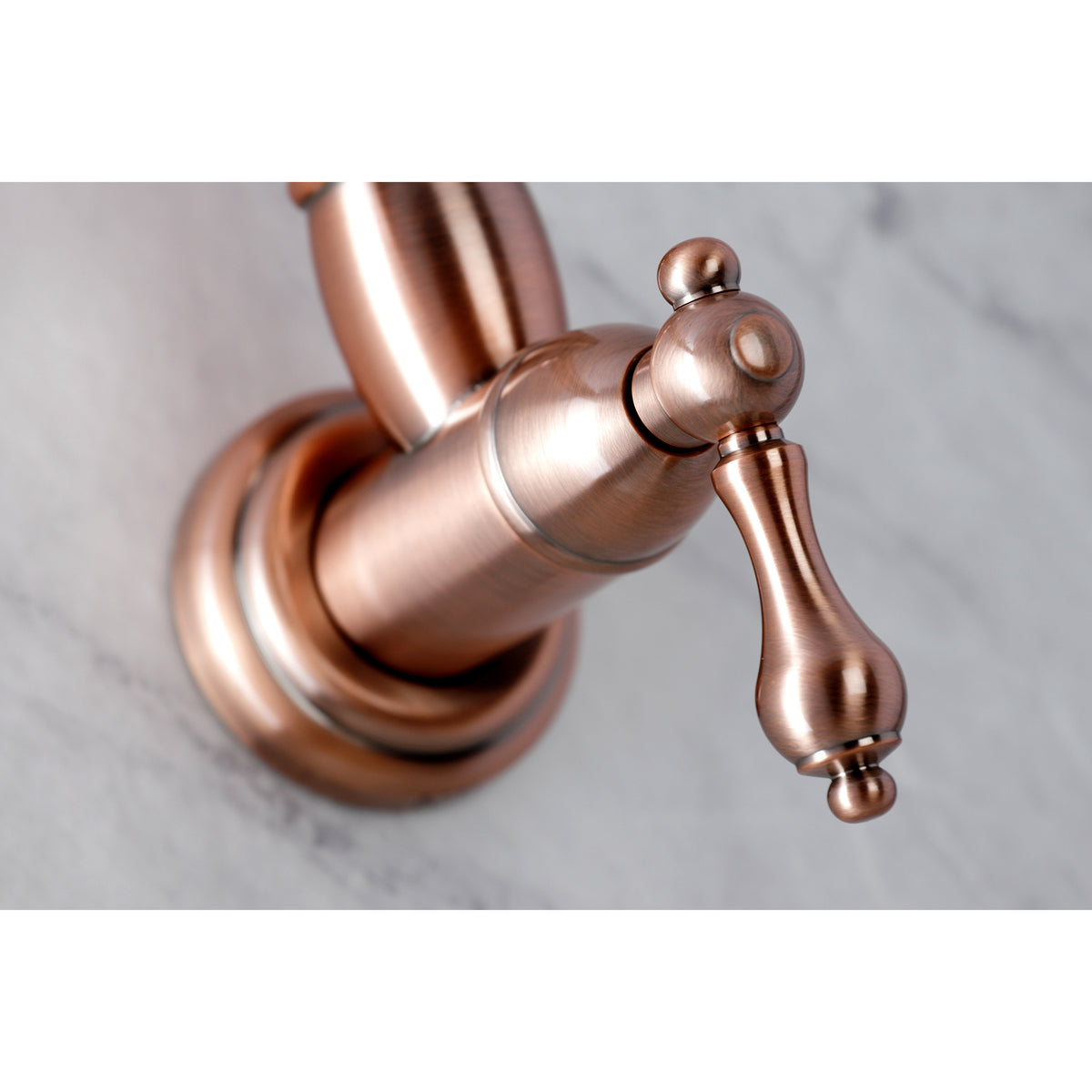 Kingston Brass KS3101AL Restoration Wall Mount Pot Filler Kitchen Faucet