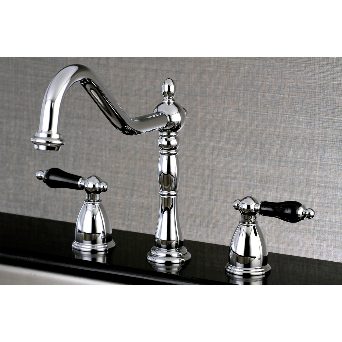 Kingston Brass KB1795PKLLS Widespread Kitchen Faucet