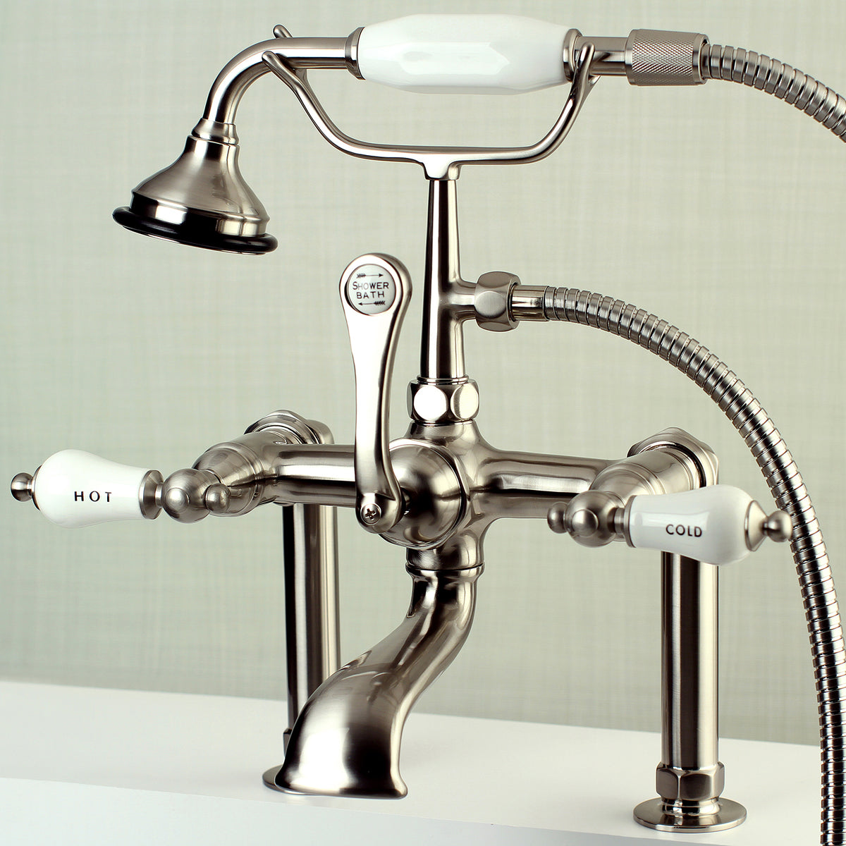 Auqa Vintage Deck Mount Clawfoot Tub Faucet