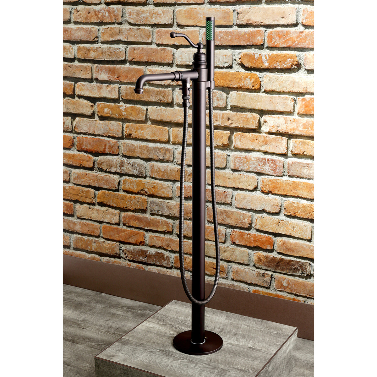 English Country Freestanding Tub Faucet with Hand Shower