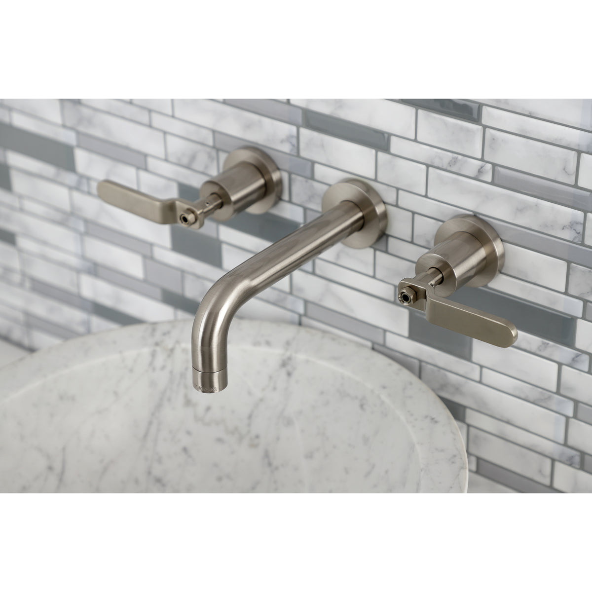 Kingston Brass KS8122KL Whitaker Two-Handle Wall Mount Bathroom Faucet