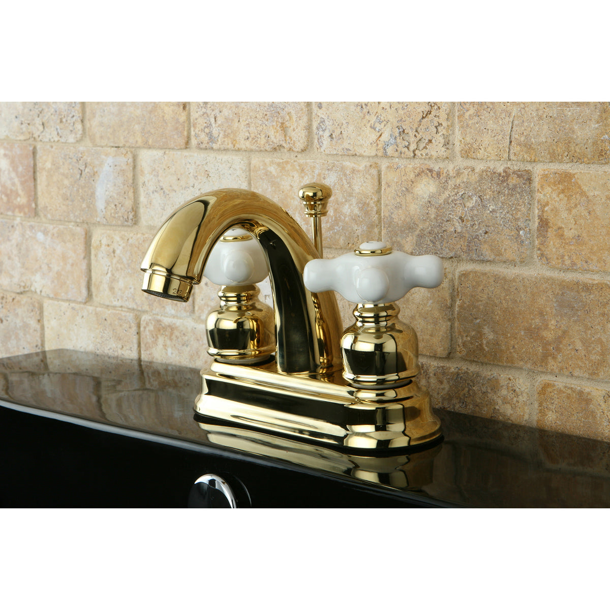 Kingston Brass KB5613PX Restoration 4 in. Centerset Bathroom Faucet