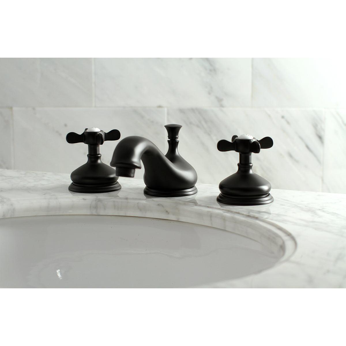 Kingston Brass KS1166BEX 8 in. Widespread Bathroom Faucet