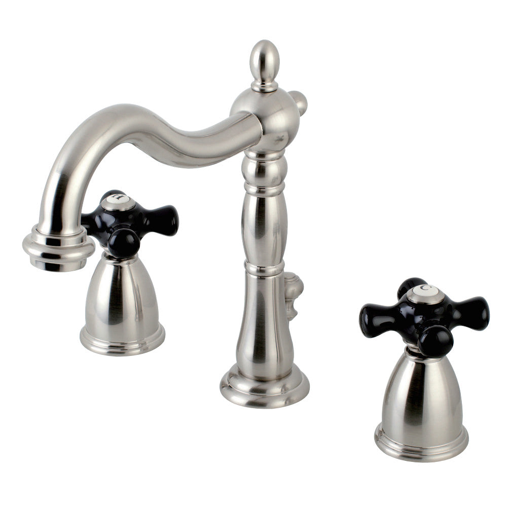 Kingston Brass KB1978PKX Duchess Widespread Bathroom Faucet with Plastic Pop-Up