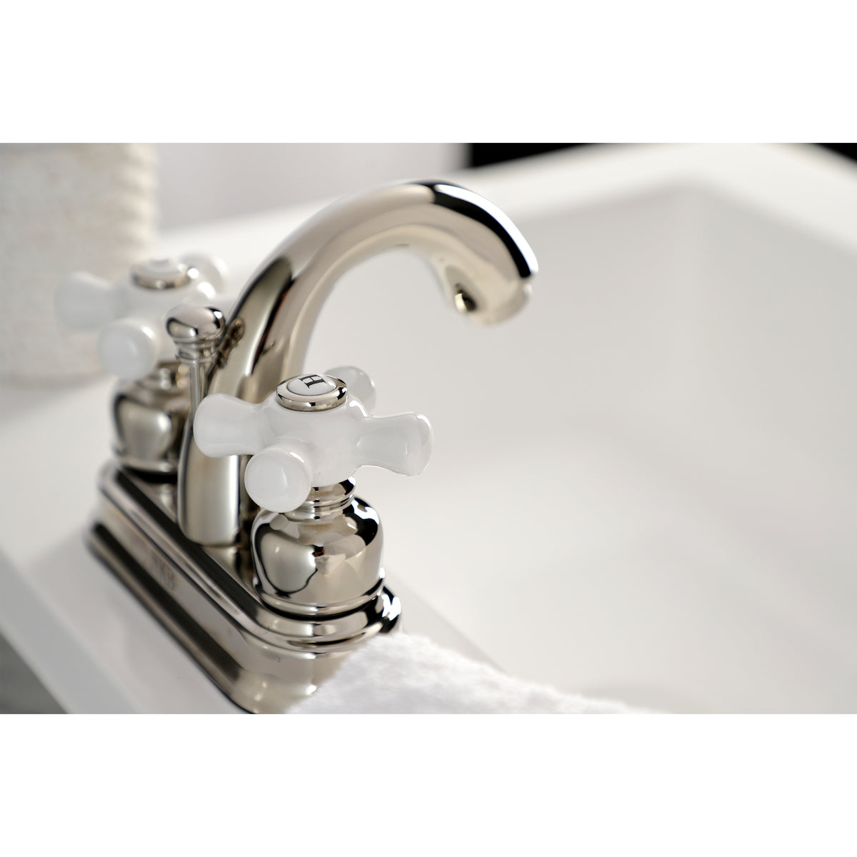 Kingston Brass KB5613PX Restoration 4 in. Centerset Bathroom Faucet