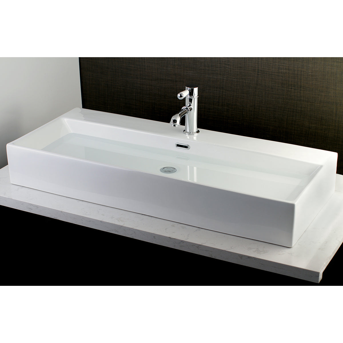 Kingston Brass KS7415DPL Paris Single Porcelain Lever Handle Bathroom Faucet