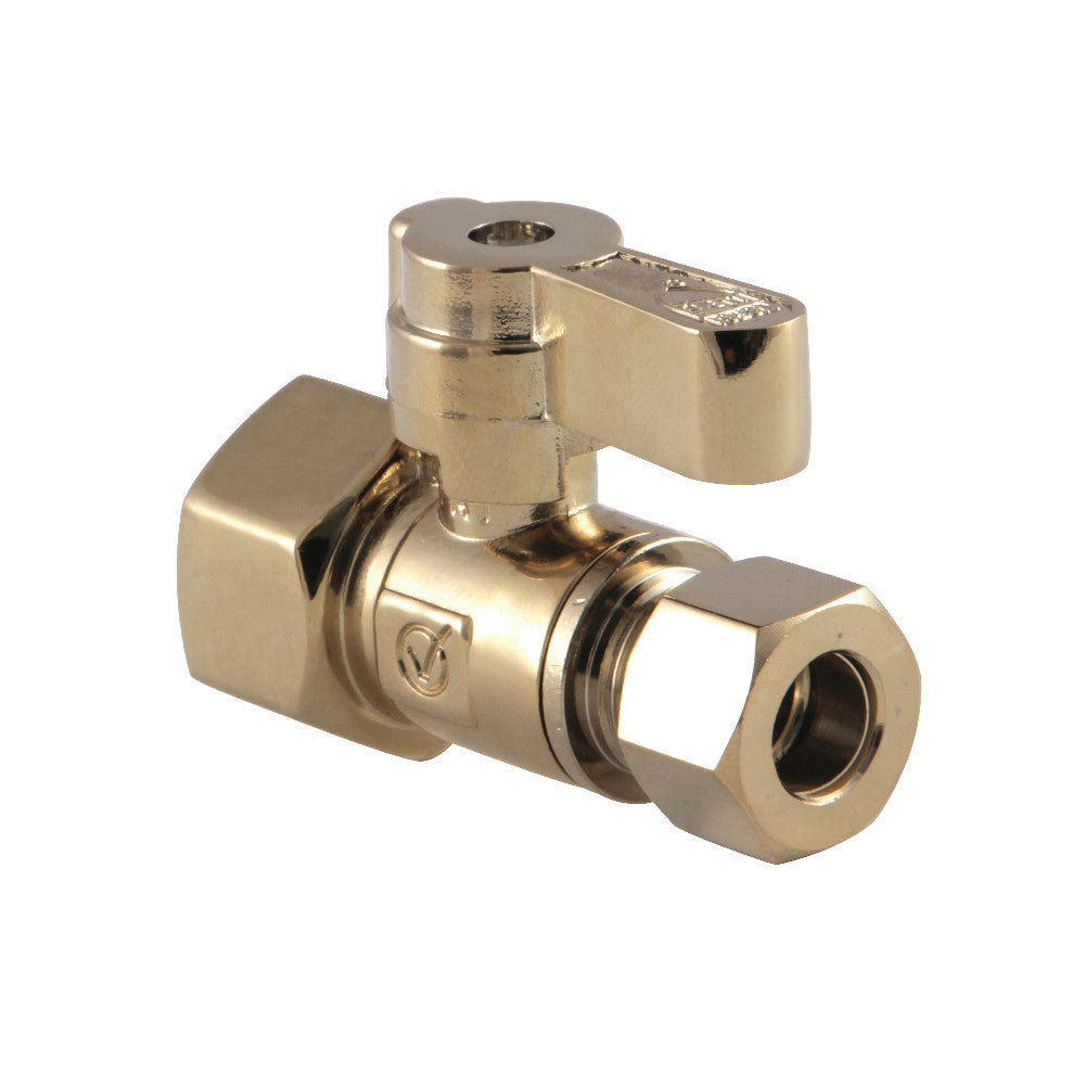 Kingston Brass 1/2" FIP X 3/8" OD Comp Straight Stop Valve
