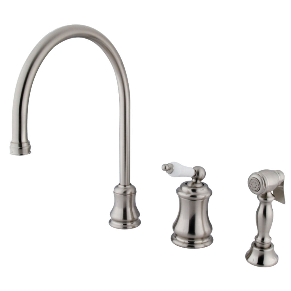 Kingston Brass KS3815PLBS Widespread Kitchen Faucet