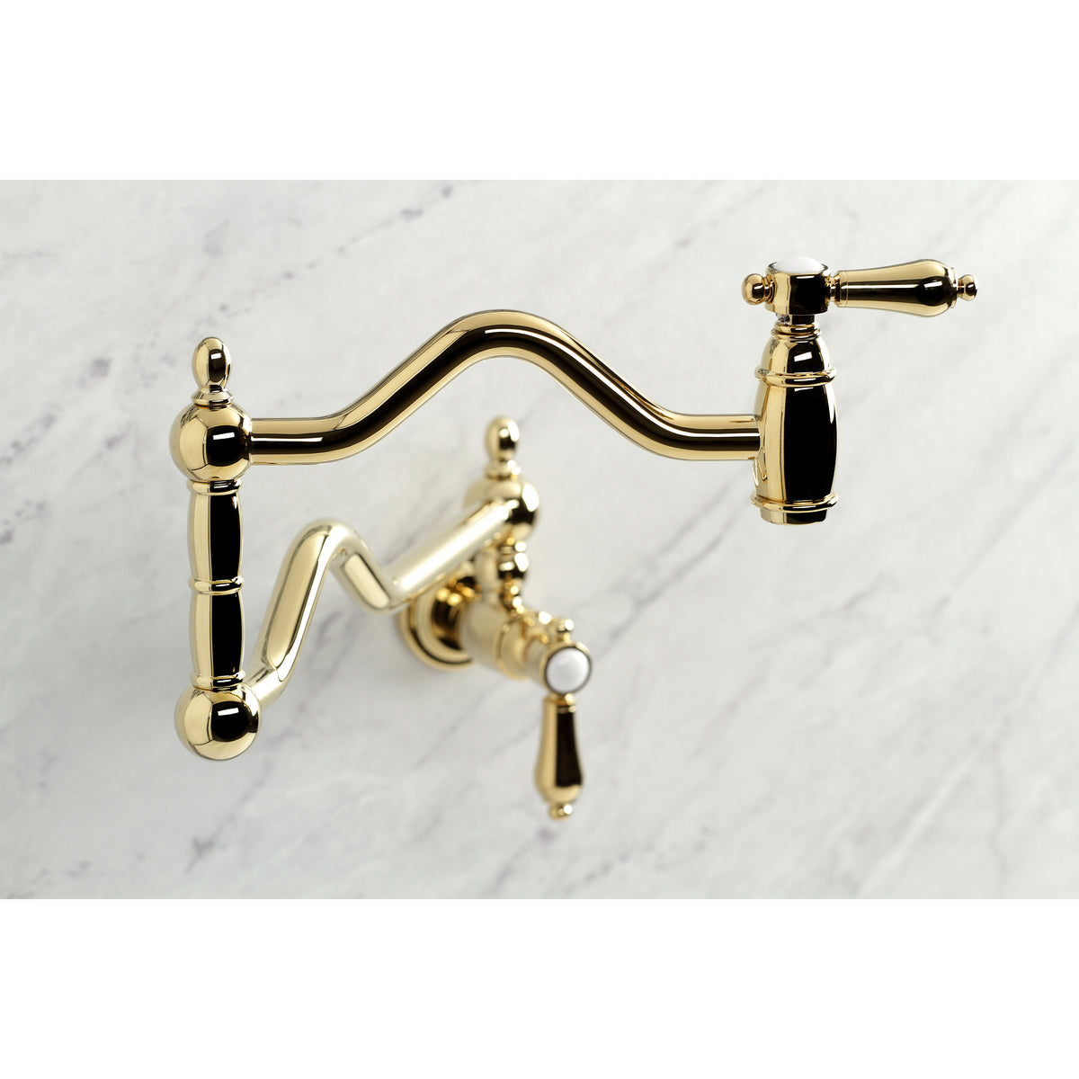 Kingston Brass KS2100BAL Heirloom Wall Mount Pot Filler