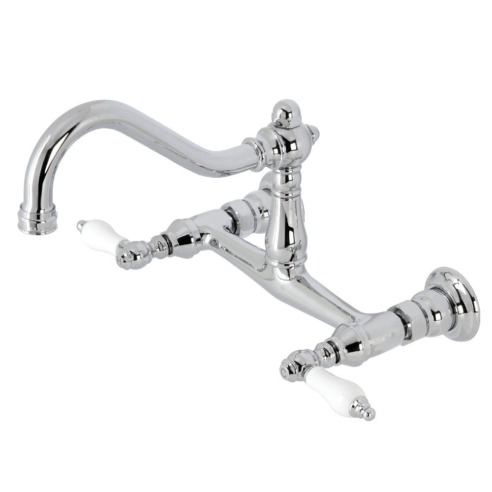 Kingston Brass KS3241PL Vintage Wall Mount Bathroom Faucet