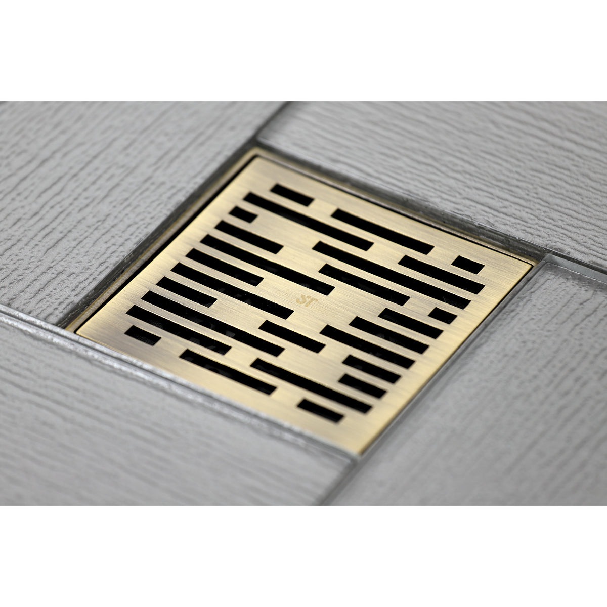 Kingston Brass Watercourse Transit 4" Square Grid Shower Drain