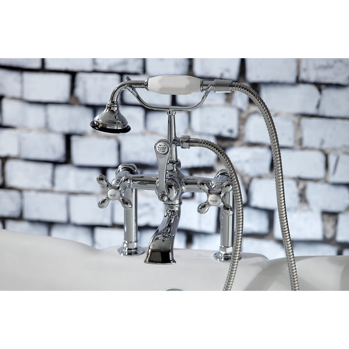 Auqa Vintage Deck Mount Clawfoot Tub Faucet