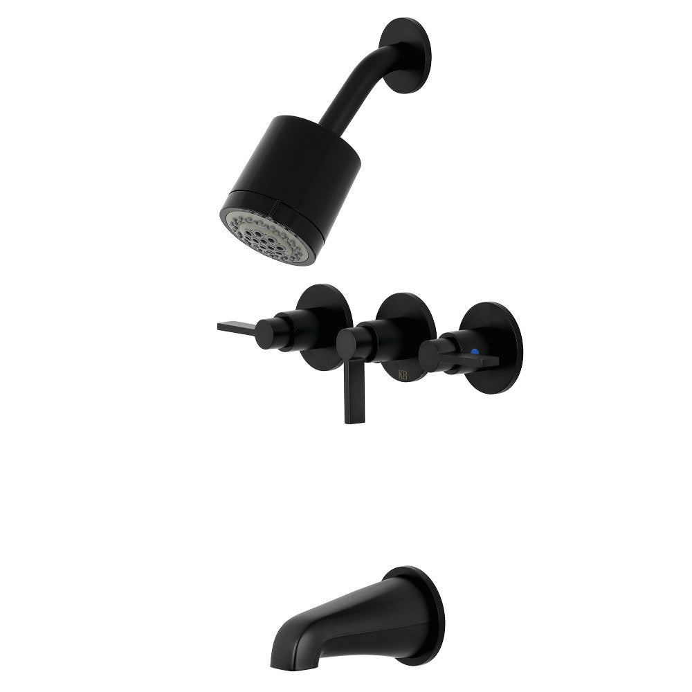 NuvoFusion Three-Handle Tub and Shower Faucet